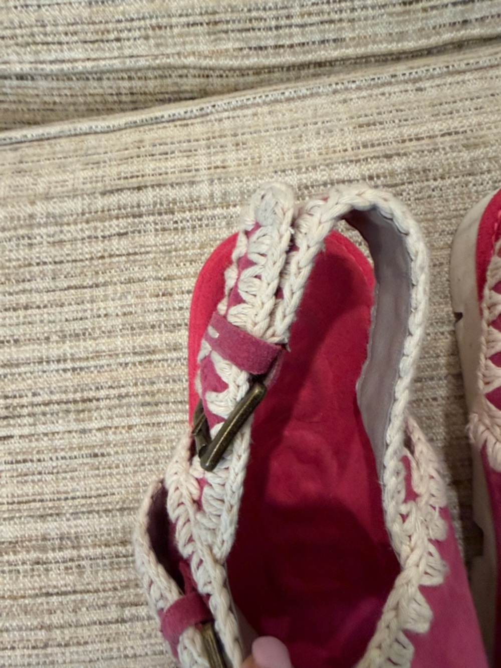 Mou Pink Suede Buckle Sandals Sz 39 - Picture 4 of 12